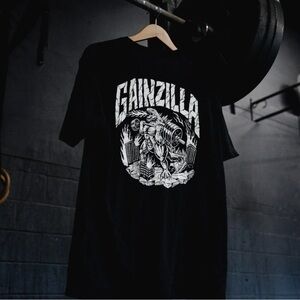 GAINZILLA T-shirt, black - BRAND NEW